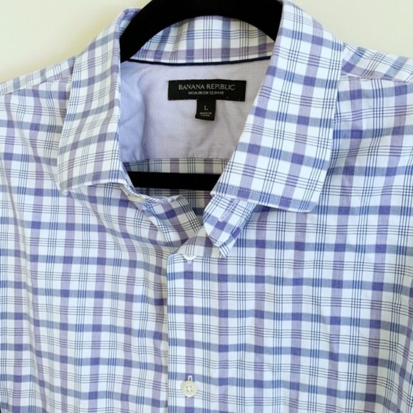 Banana Republic Non Iron Button Down Shirt Large - Picture 2 of 4
